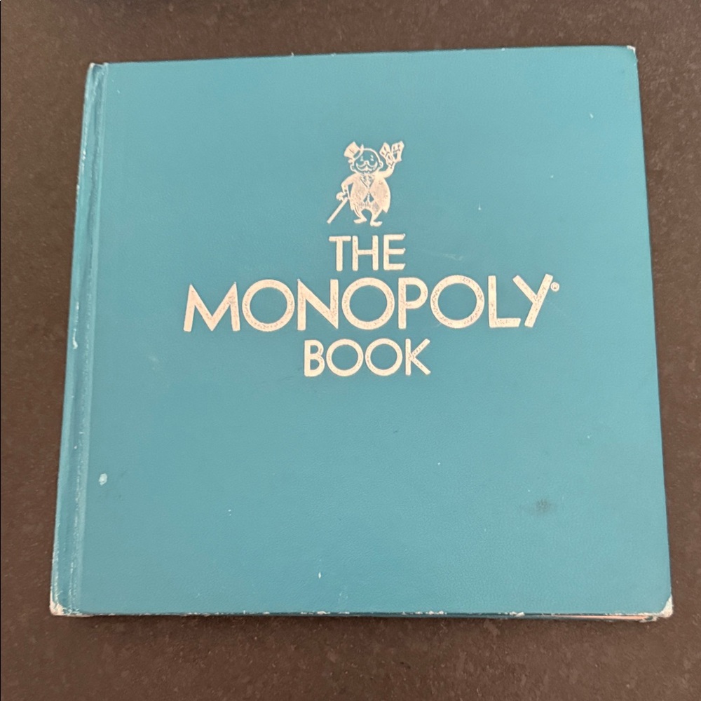 The vintage 1974 Monopoly Book in Blue